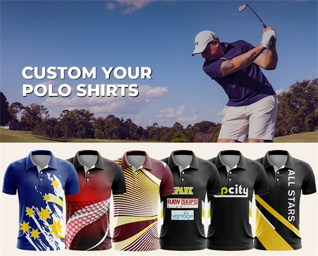 Edv Wholesale Custom Design Sublimation Polo Shirts Polyester Sportswear