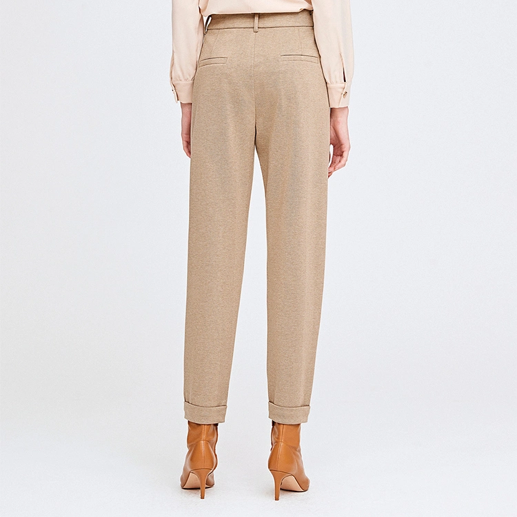 Spring and Autumn Temperament Fashionable Slim and Long Trousers for Lady