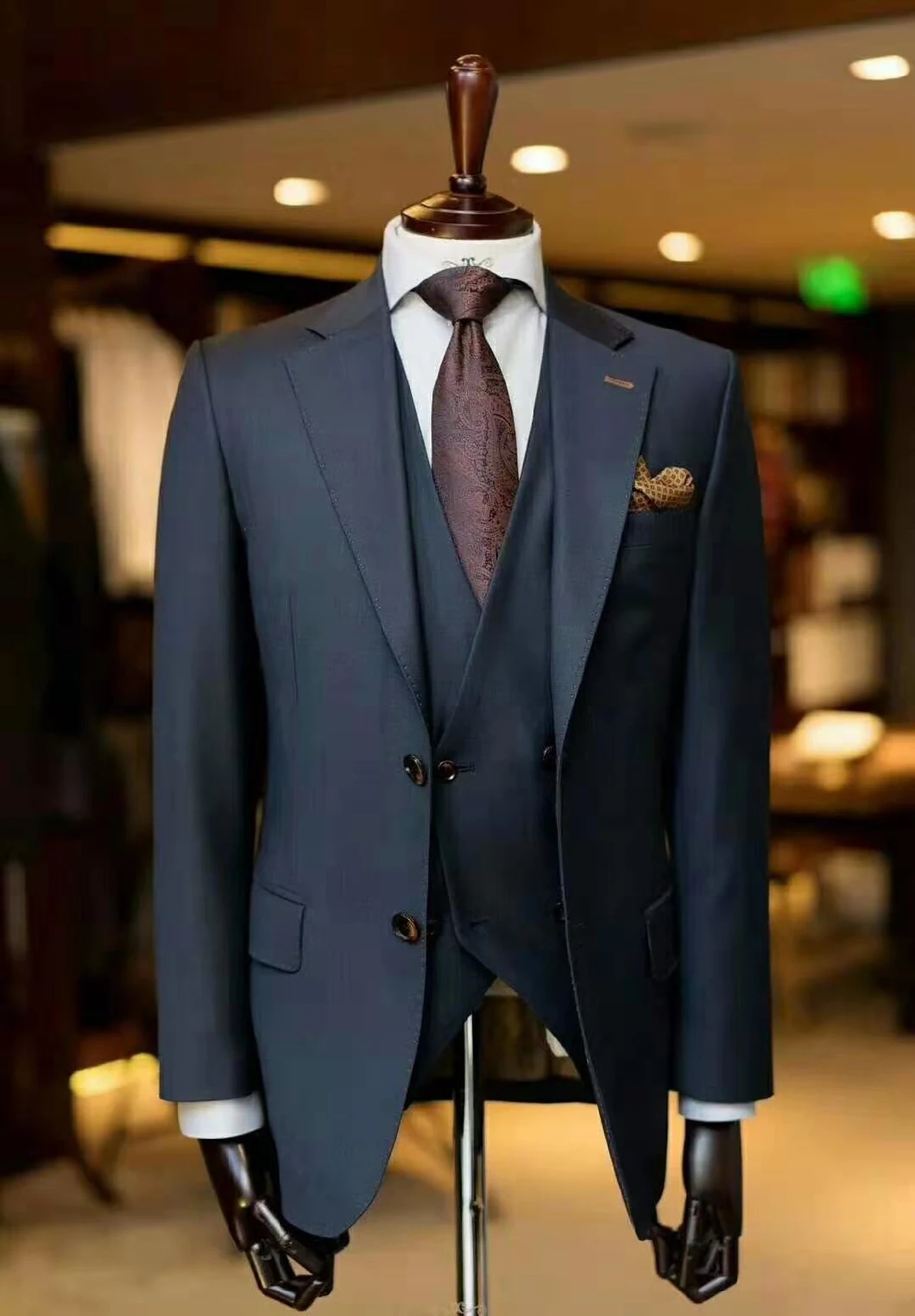 Fashion Made-to-Measure Apparel Clothing Leisure Man Wedding Suits Bespoke Tailor Men Suit